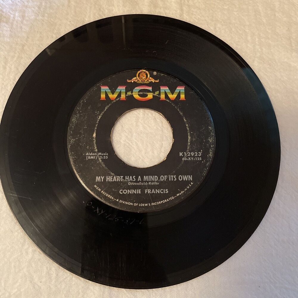 Connie Francis Malaguena/My Heart Has a Mind Of Its Own 45RPM MGM Records 1960